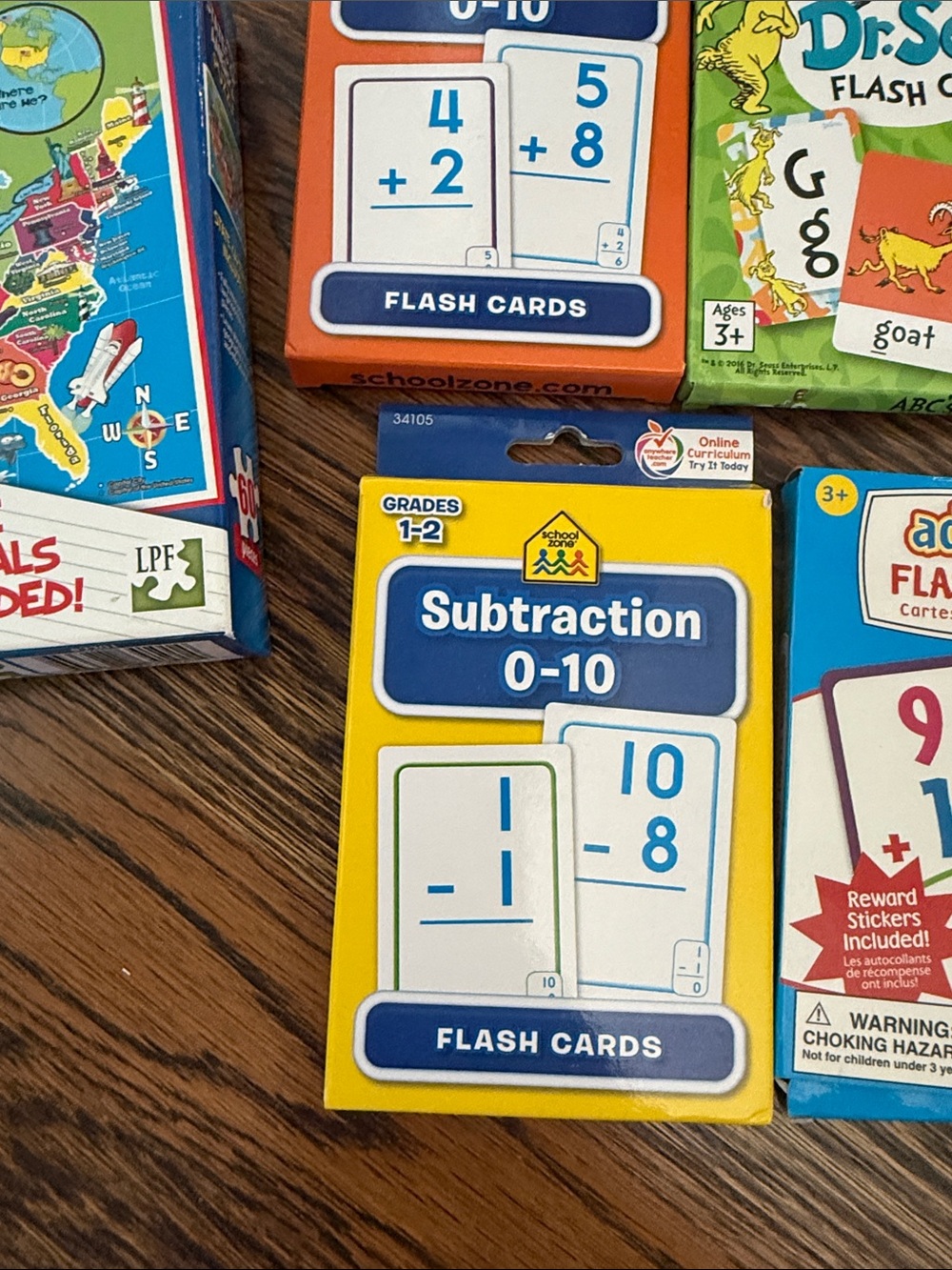 Educational Flash Card Set - Assorted Colors - Picture 7 of 8